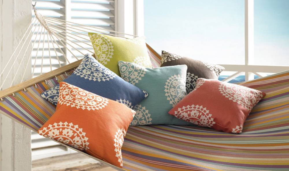 Beautiful outdoor pillows